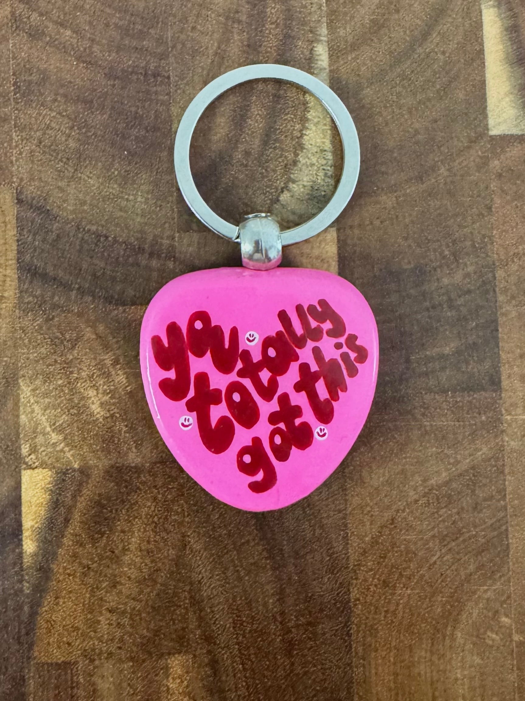 Liebevoll handbemalter Holz-Schlüsselanhänger | verschiedene Designs | versiegelt | kleine Stückzahl