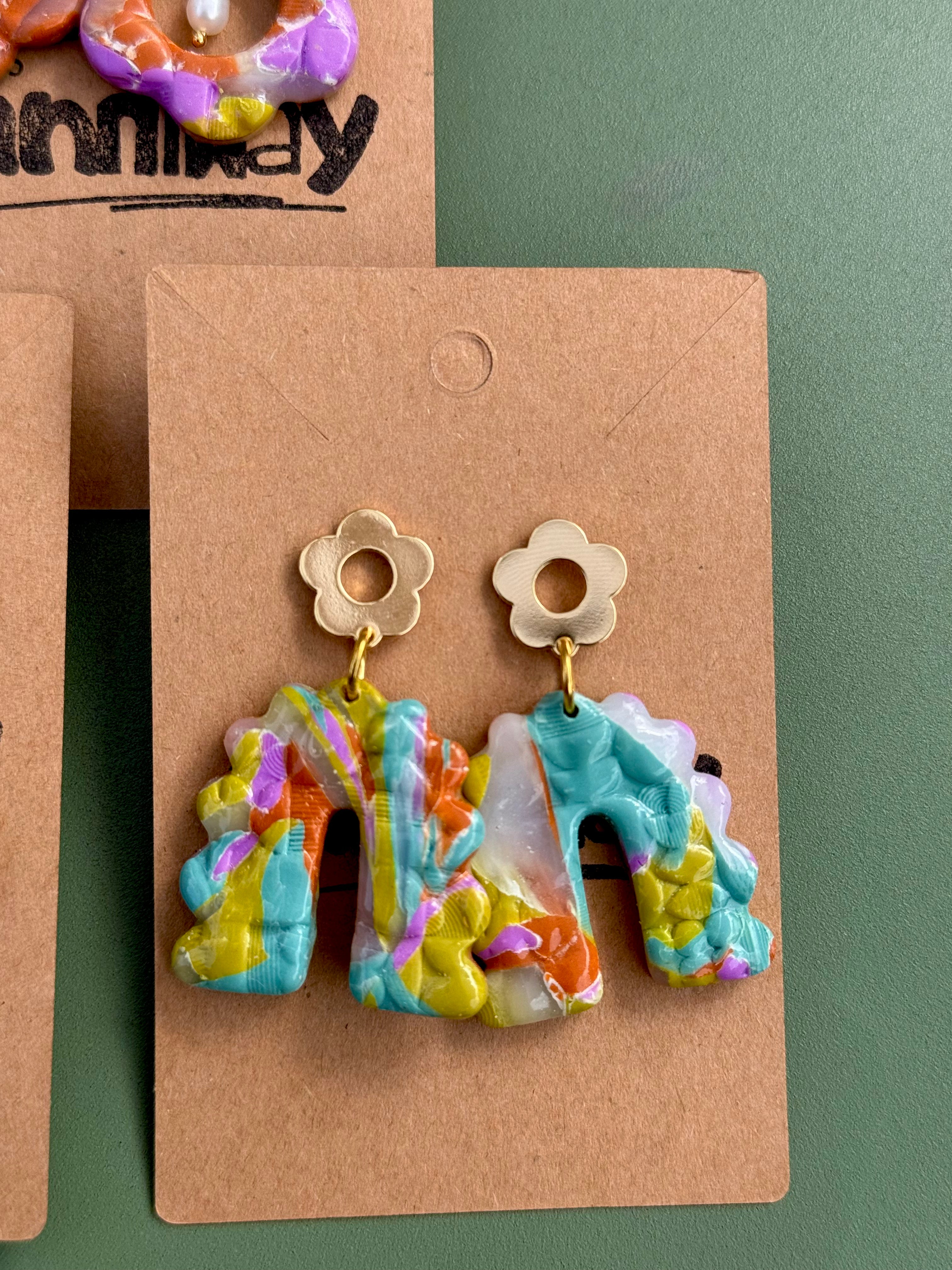 Kaleidoscope Dreams Collection | Statement Ohrringe aus Polymer Clay | Bunt | Geschenkidee