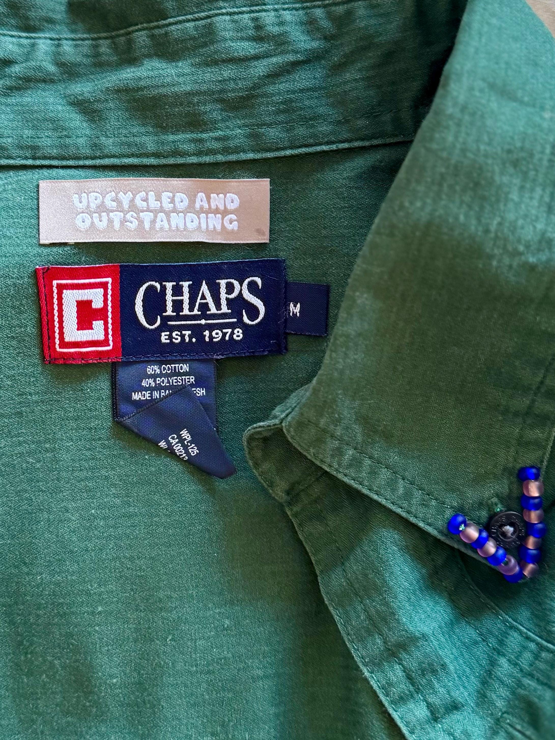 Tropical Dreams | Liebevoll handbemaltes Secondhand CHAPS Hemd (upcycling) | Handgemachtes Einzelstück von Creative Studio Anniway